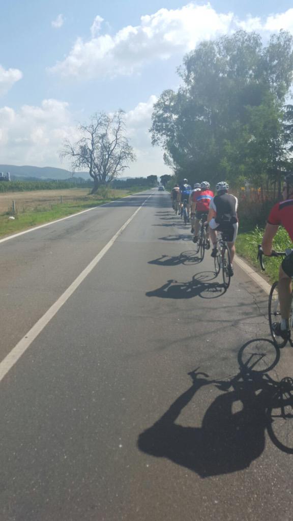 Day 12 - 215km from Pisa to Orbetello completed in great time despite the 35c heat again...! #1daytogo #londontorome