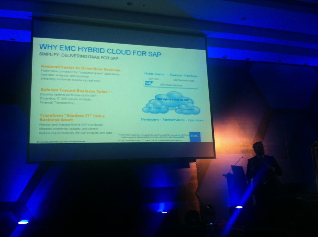 Pavlo_Pereira's tweet image. Interesante ver como dos gigantes unen esfuerzos. @SAP &amp;amp; @EMCcorp. #EMCForum @EMCLatam #SapportConsulting