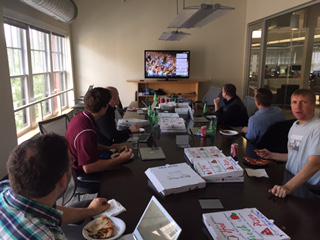 caseyncorrigan's tweet photo. #flipmyfunnel viewing party from @lyticsio in PDX.  Thanks @sangramvajre @jill_rowley @kyleporter for great content http://t.co/F7bPMx3Irf