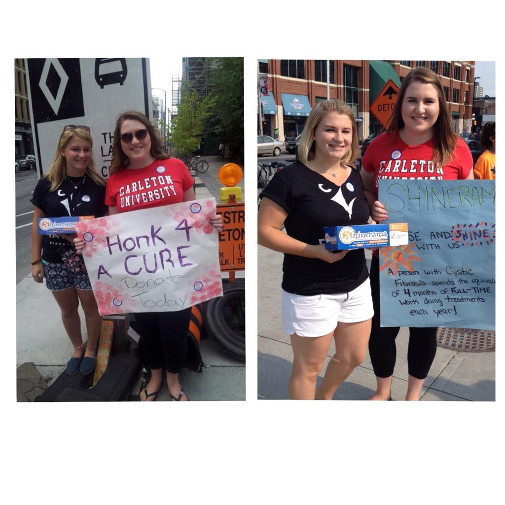 juliavanbrussel's tweet photo. One year later! We love #shinerama π#CUShines #AWorldWithoutCF http://t.co/p5q9DDU0lc