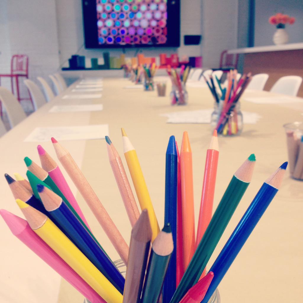 shedoesthecity's tweet photo. This is what a colouring party looks like & it's making me really happy. #ColourMeFun ColourMeFun @chaptersindigo http://t.co/xUrKOKlsXm