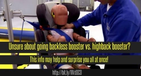 AM2PMKids's tweet photo. Unsure about going #backlessbooster vs. #highbackbooster? This info may help AND surprise you! http://t.co/KRsOt6DqOf http://t.co/oBU8h86SIR
