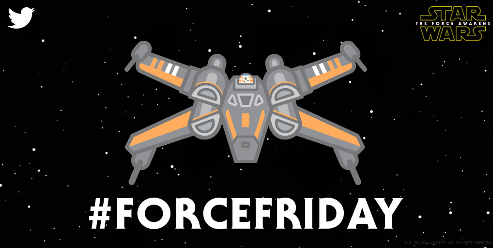 starwars's tweet photo. #ForceFriday comes to @Twitter with a new custom emoji from #TheForceAwakens. http://t.co/zWvgcNoX0a