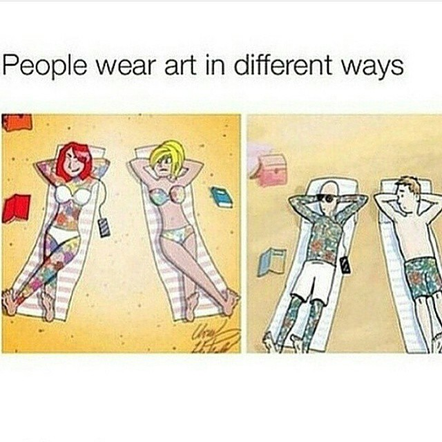 FUNERVLS's tweet photo. We still live in a society that looks down on people with tattoos. 😞 http://t.co/8CDWl0BXwa
