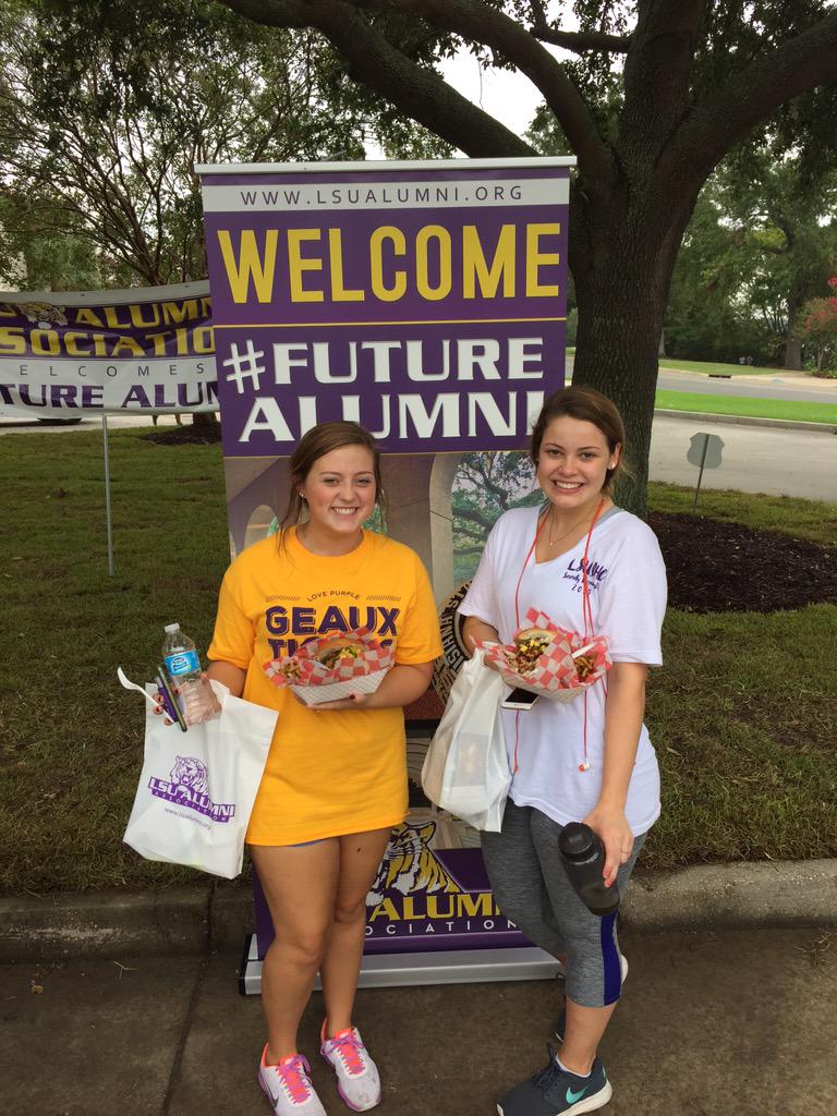 <a href="/AlumniLSU/">LSU Alumni Association</a> celebrating our #futurealumni tonight with <a href="/JamieJamiedef/">jamie defourneaux</a> <a href="/jessmancuso/">jessica mancuso</a>. <a href="/BRWroundup/">BRWroundup</a> at #LSUALUMNI #geaux