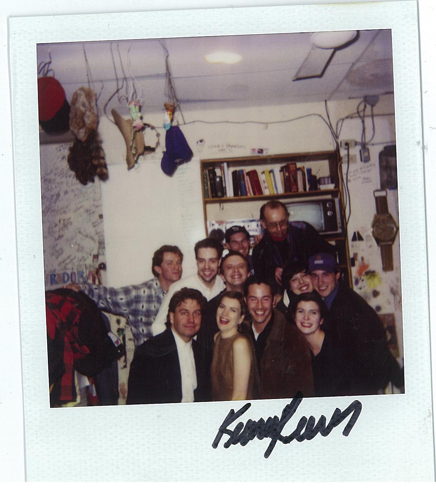 Happy Birthday to former student Keanu Reeves -- pictured here visiting our cast backstage in 1994. 