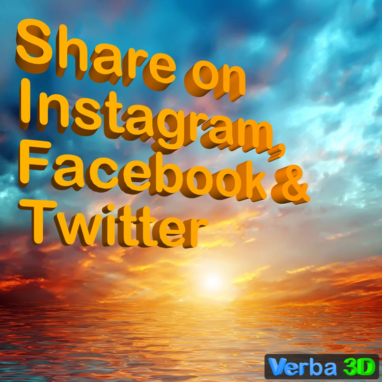 verba_3d's tweet image. Verba 3D - First of a kind, free app for adding true 3D text to any photos. FREE app #verba3d itunes.apple.com/us/app/verba-3…