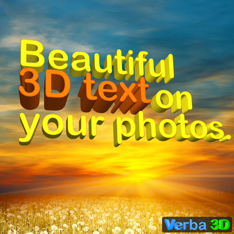 verba_3d's tweet image. Verba 3D - Beautiful 3D text on your photos. FREE app #verba3d itunes.apple.com/us/app/verba-3…
