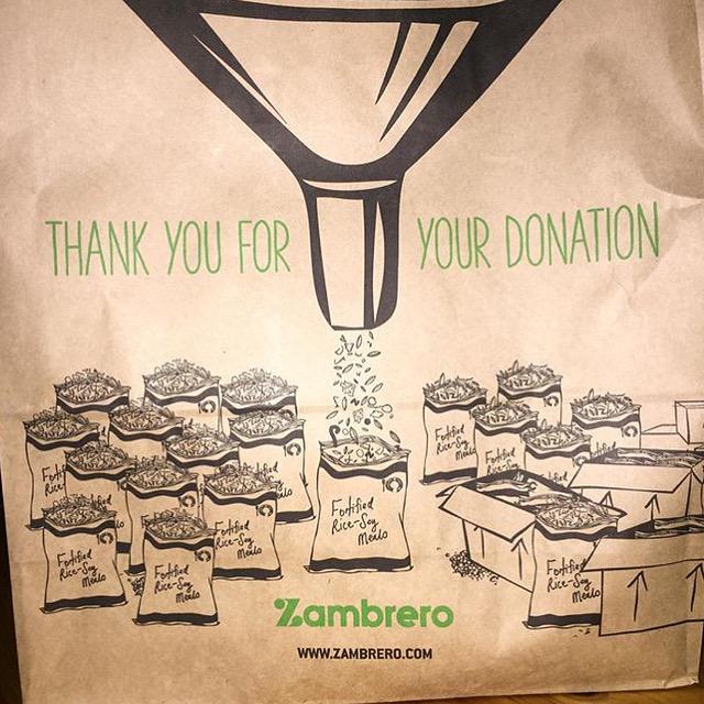 Detpak's tweet image. A bag can be more than just a bag!The #Zambrero #bag by #Detpak communicates their charity work with #Plate4Plate