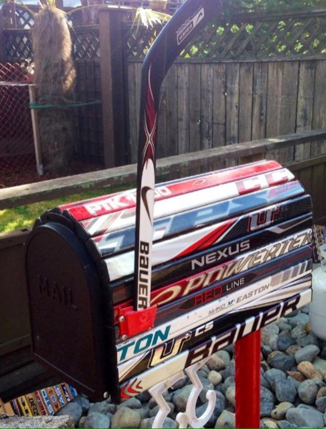 Hockey Fan Cave on Twitter "Custom hockey mailbox. Follow us on