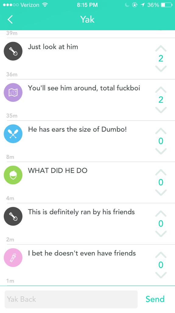 Jake5_Johnson's tweet photo. Tanner posted this yak as a joke and now random people are actually hating on me 😕😂 http://t.co/v25CyeZM9S