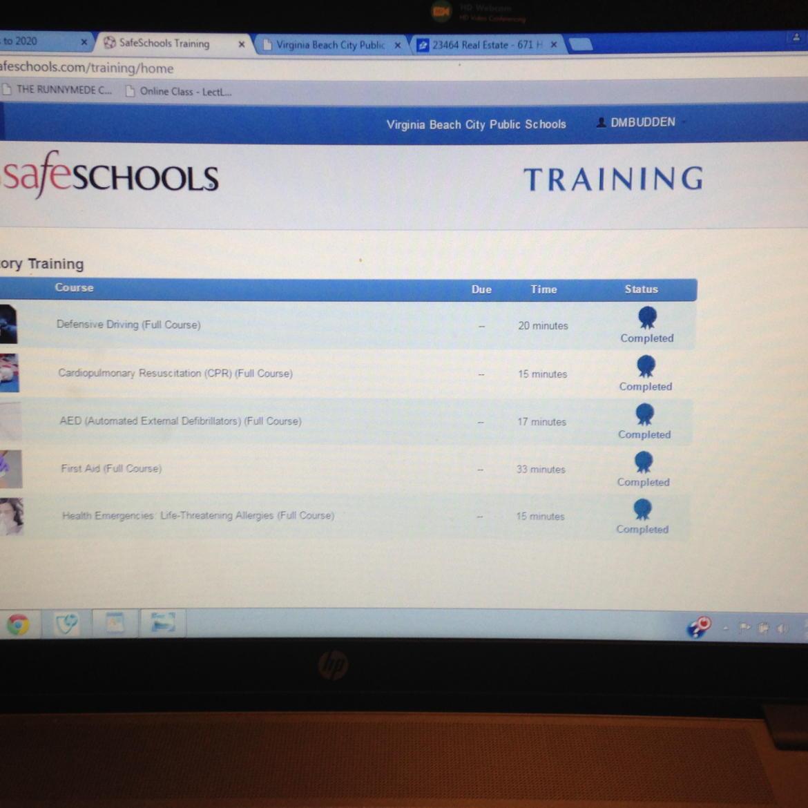 Yeah!  Done with mandatory training