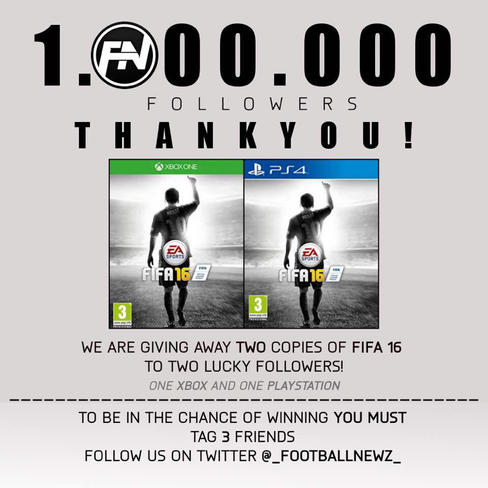We just hit 1Million followers on Instagram so we are doing a giveaway:

To enter follow us here on Twitter and RT