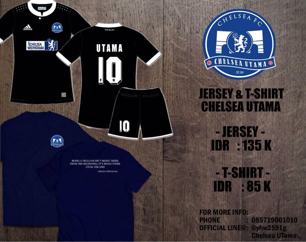 di infokan kembali bahwa pre-order jersey futsal widyatama &amp; t-shirt chelsea widyatama bakal di tutup hari ini.. 😊😊