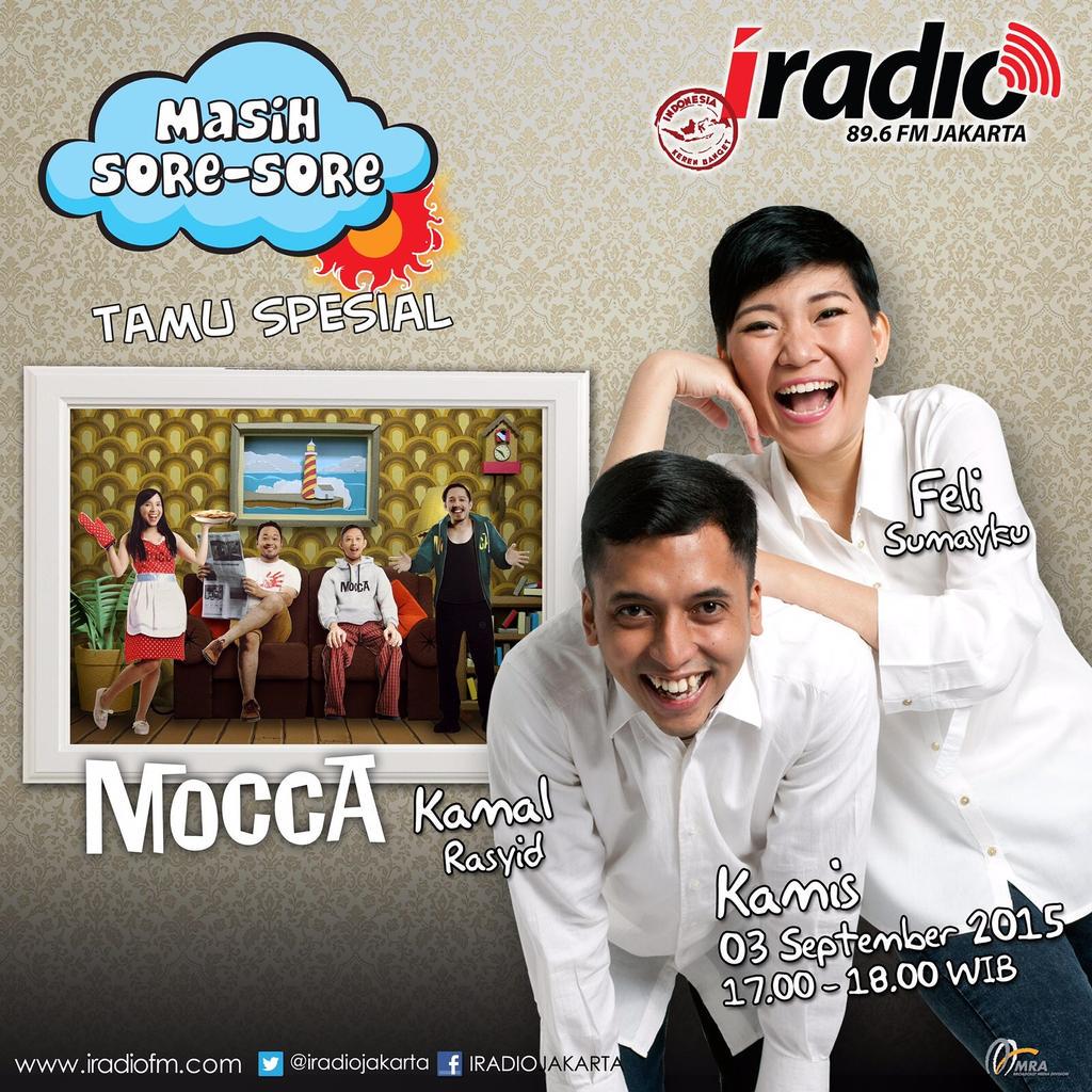 Kamis (3/9) Masih Sore Sore di 89,6FM @iradiojakarta bersama <a href="/kamalrasyid/">Kamal Rasyid</a> &amp; <a href="/NonaFeli/">Feli Sumayku</a>