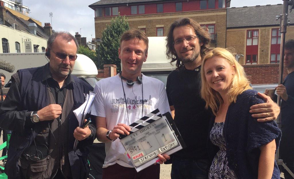 trish_ster's tweet photo. #TBT One month ago we started shooting the incredible @EyeDigressFilm !  @TERRYBAMBI @Beetleroot #missingit http://t.co/ifBrIZXm1n