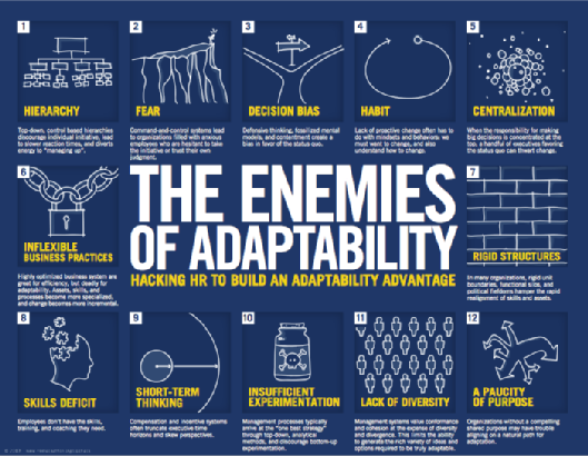 top 12 enemies of #adaptability #innovation #collaboration #communication #business #productivity /via <a href="/igipartners/">L'institut iGi</a>