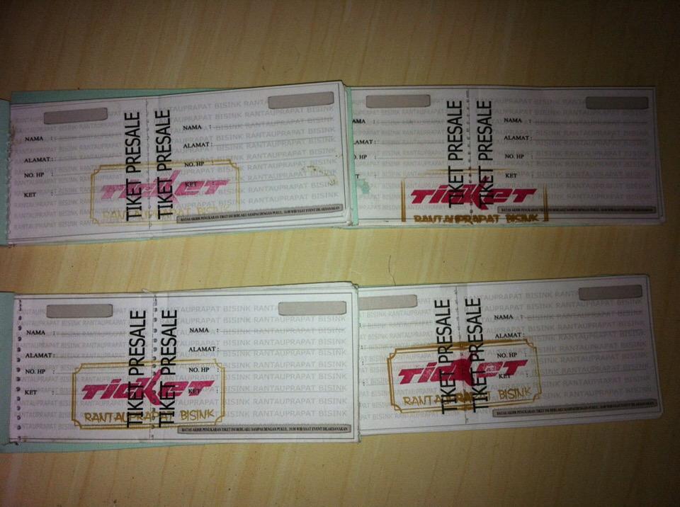 Sudah tersedia tiket presale Rantau Prapat Bisink 2015 dptkan di Bawah Tanah Merch &amp; Studio Jln. Perdamaian R.prapat