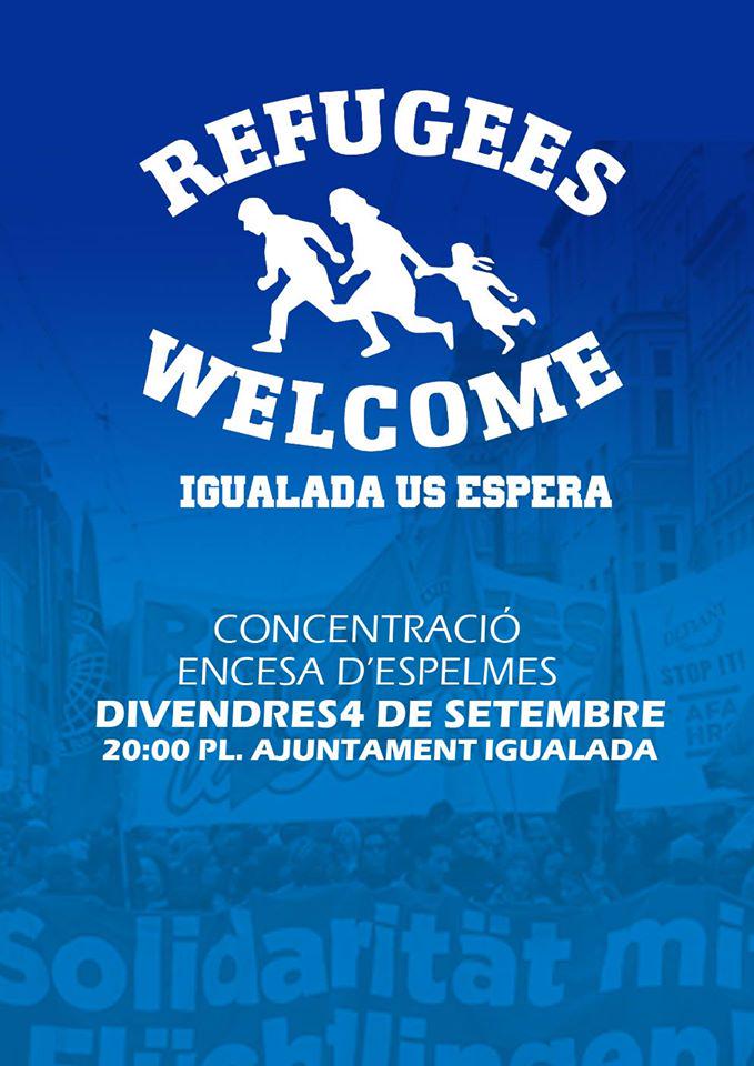 DecidimIgualada's tweet image. Demà, div. 4, 20.00, Pça. de @ajigualada, encesa d&apos;espelmes en suport a les persones refugiades #refugeeswelcome