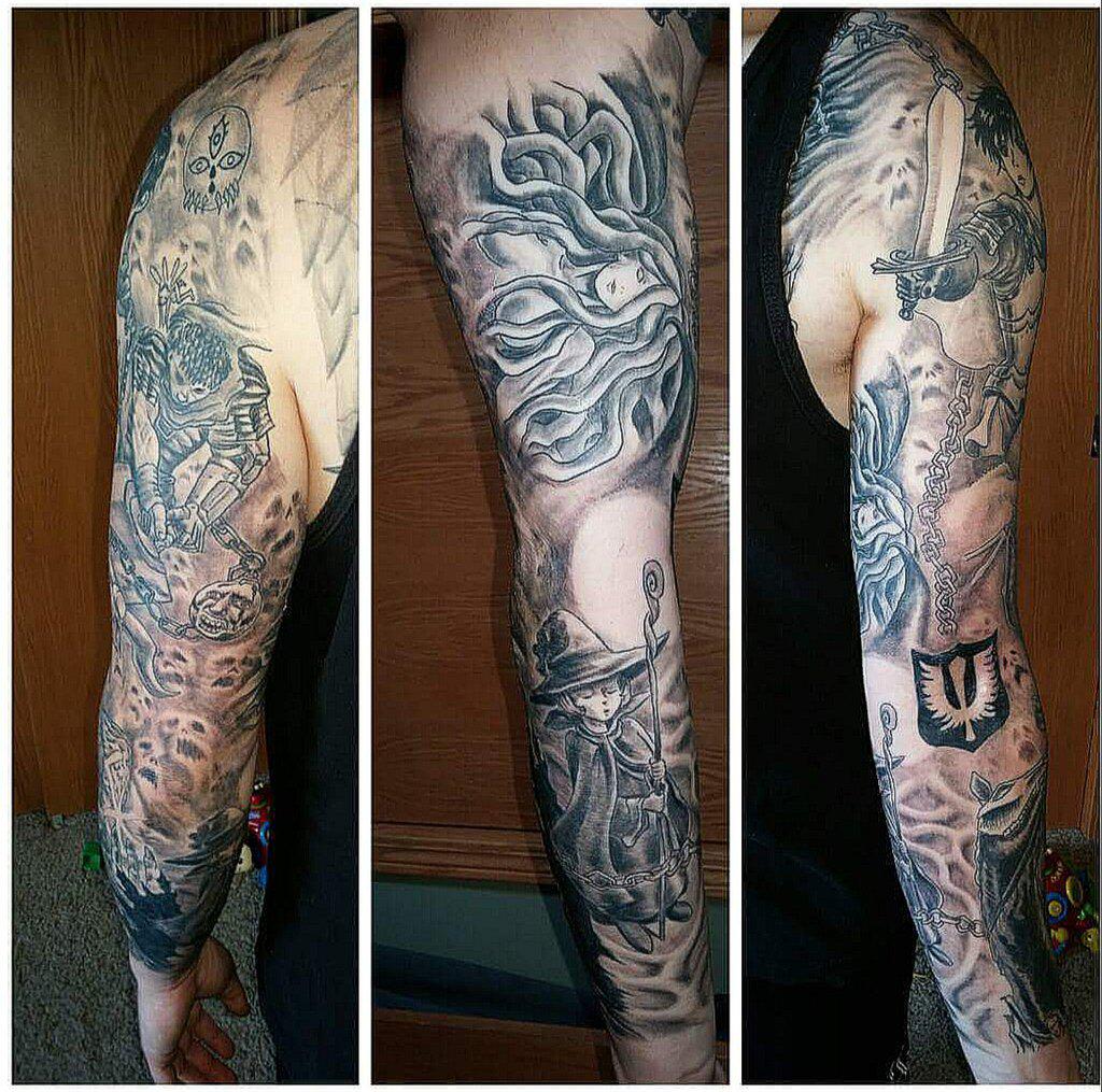 Just want to show my full sleeve. :3 : Berserk | Berserk, Traditional tattoo,  Tattoos