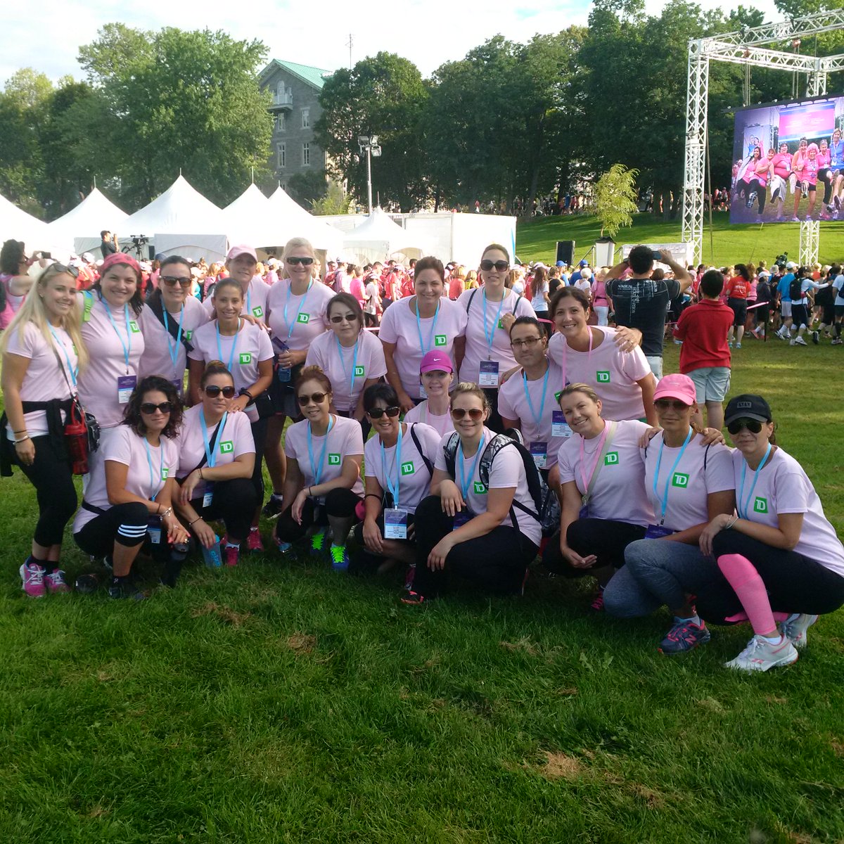 Team got bigger Yesss over 30,000$ raised from this awesome team!!! TDGreenMachineGivingBack just started the walk