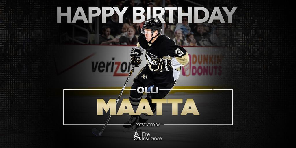  \"Please join us in wishing Olli Maatta a very happy birthday!  \" 