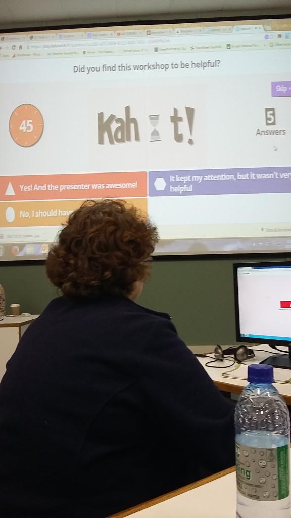 mrskbush's tweet image. Kahooting is a blast! Who knew teaching could be so much fun! #EdtechsummitsA