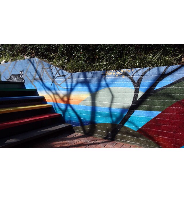 Recent commissioned SAMA mural for a client in Chatswood. Painted by Claire Nakazawa #mural #sydney #streetart