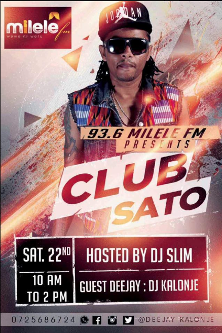 @djkalonje is Our Guest Deejay of the day on #Klubsato <a href="/Allanwakori/">Allan Nyamu Wakori</a> <a href="/DjSlim254/">Dj Slim 254</a>
