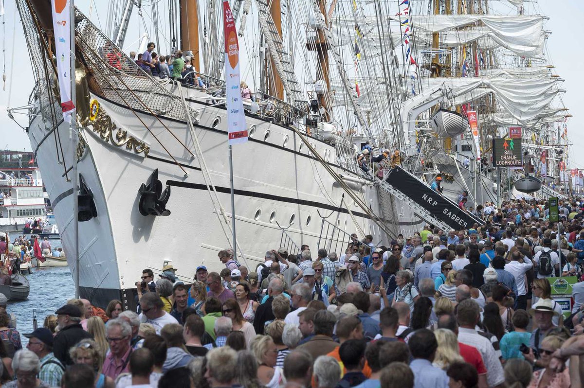 parool's tweet photo. Tijdens deze editie van Sail wordt geëxperimenteerd met crowd control van de toekomst http://t.co/Lo1sORmrdK http://t.co/826NdKhDCv