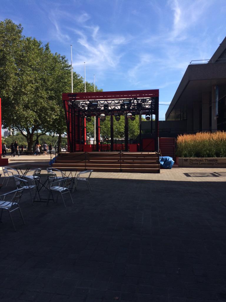 PChampagneUK's tweet photo. Who's around in town today? Come on down to the @NationalTheatre #RiverStage we're doing a set at 1pm and 5pm http://t.co/eltEe24vST