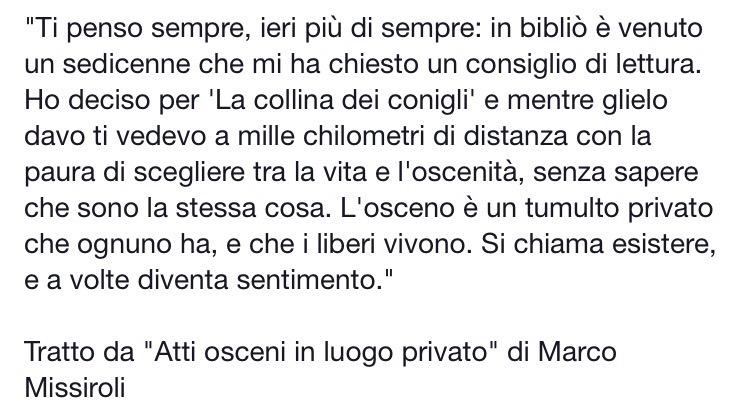 Lafalcy's tweet photo. Questo libro di @marcomissiroli mi ha commossa, scossa, eccitata. E costretta a guardarmi dentro. #SonoLibero http://t.co/uY0NbS2CMF