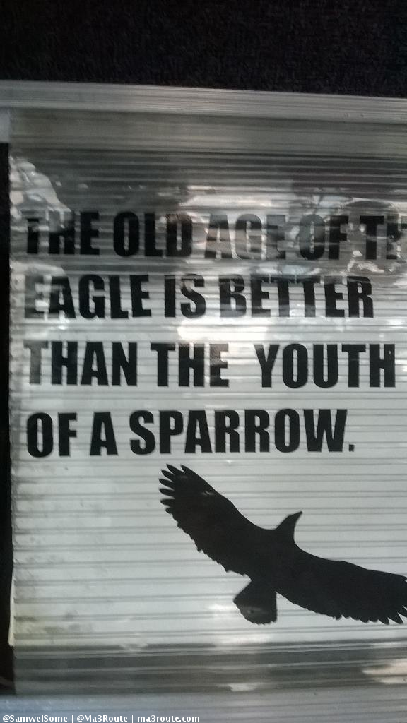 Ma3Route's tweet image. Message in an #Embassava mat   via @SamwelSome