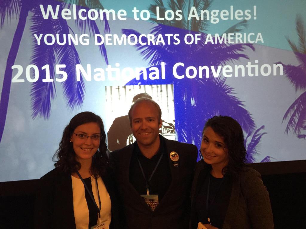 VTYoungDems's tweet photo. The Vermont delegation is ready to elect the new leaders of @youngdems! #YDALA #VTYD http://t.co/KwrpDQuRud