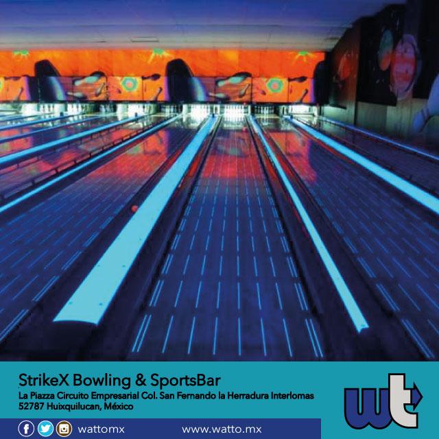 WattoMX's tweet photo. ¡Intenta hoy StrikeX Bowling &amp; SportsBar! Plan ideal para ir con familia o amigos y jugar boliche. http://t.co/66XxlLoWUn
