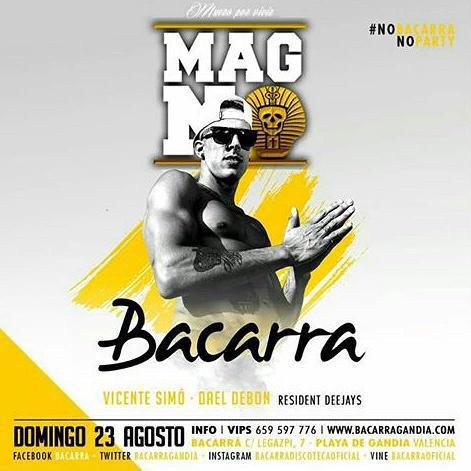 BacarraGandia's tweet photo. Domingo tremendo en @BacarraGandia con @MagicMagno #NoBacarraNoParty http://t.co/8XmfgYOGpT