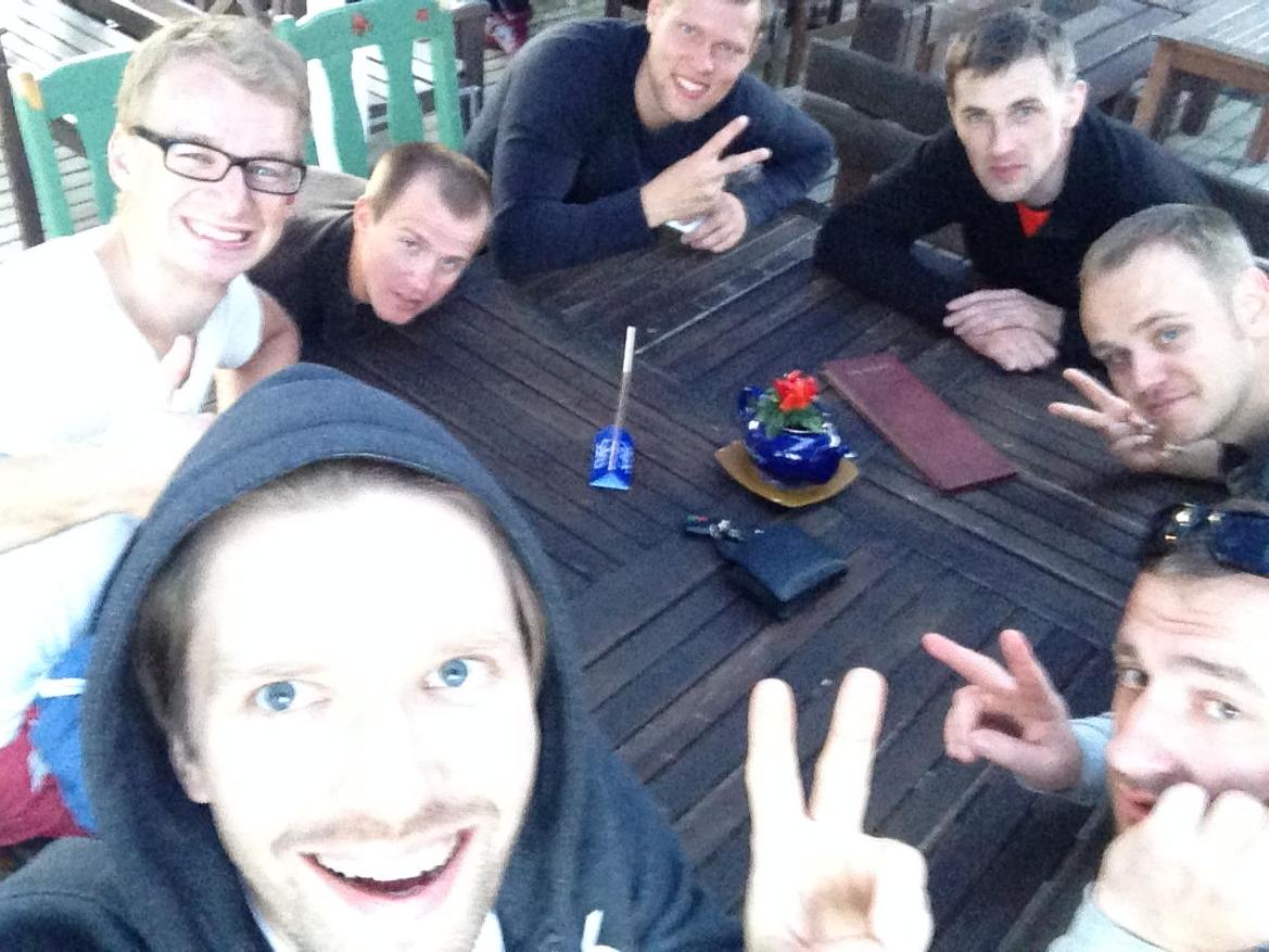 RBCyclingTeam's tweet photo. 240km done! Waiting for chicken fillet and french fries! #balticway #Estonia http://t.co/i5oEFMt22N