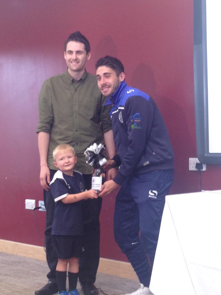 My little fella giving Josh his mom award thanks all <a href="/GatesheadFC/">Gateshead FC</a>
