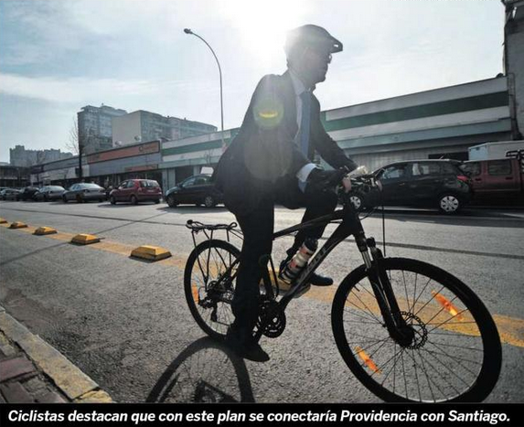 CeroMotors's tweet photo. Buscan sumar 13 km de ciclovías a Santiago. http://t.co/mpBcM5VCak http://t.co/OLJGdWQbIv