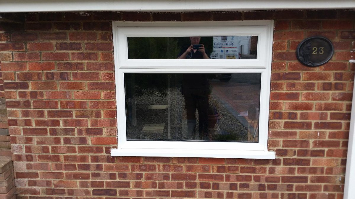 Little job finished in Swadlincote security top opener window from a full bottom opener! @Liniar