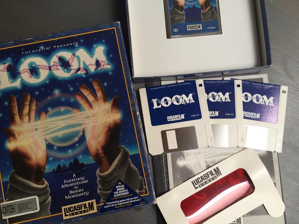 Loom :old school gaming. #MacSE30 #lucasart #brianmoriarty
