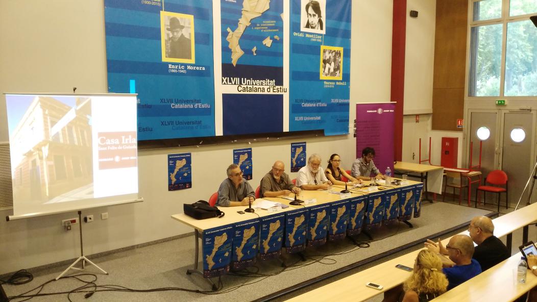 Lliçó V. Torres "Els espais d memòria d Catalunya" amb J. Ros, J. Huguet, G. Linares, E. Pujol i À. Cervelló #ucestiu