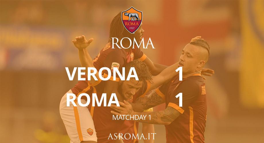 ASRomaEspanol's tweet photo. Pitazo final en el Bentegodi: #VeronaRoma termina 1-1 con @Florenzi que responde a Jankovic. http://t.co/yVixh9xEQW