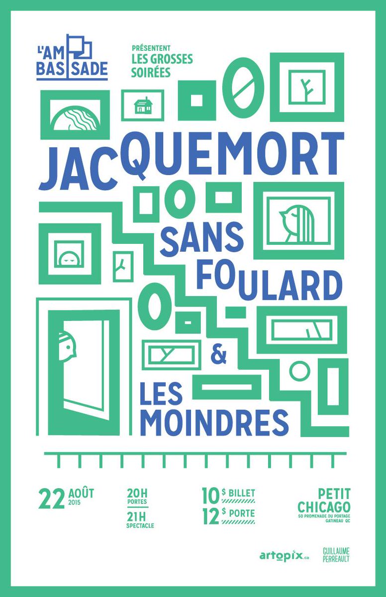 Last show of the summer tonight! Come get rowdy with #Jacquemort <a href="/lesmoindres/">Les Moindres</a> and SF at Petit Chicago! #IndieMusic