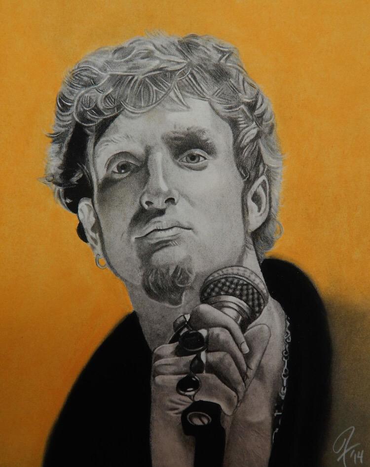  Happy Birthday to Layne Staley!  Hand drawn in charcoal. 