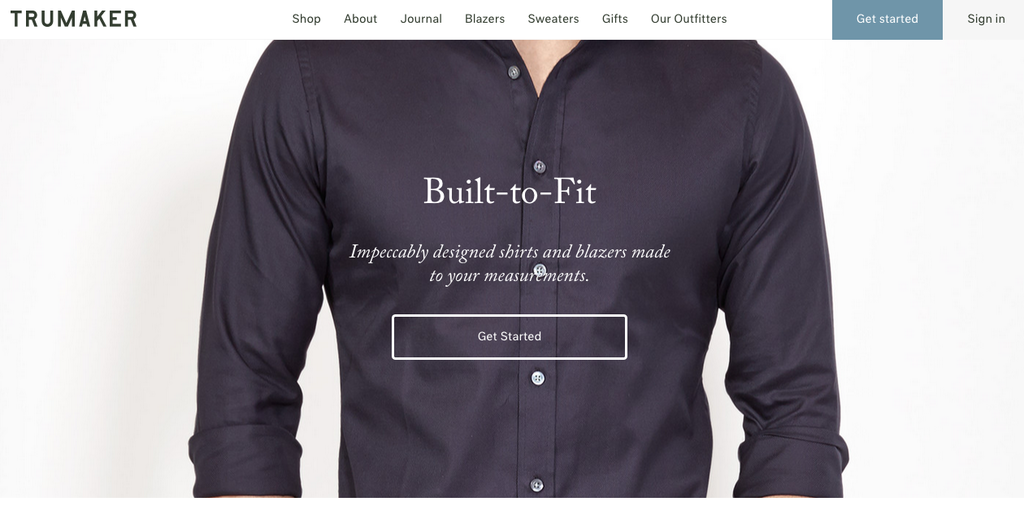 StartupBunny's tweet photo. TRUMAKER: Built-to-fit #clothing for #men—like custom, but easier. http://t.co/4wU6NdjRlM @trumaker #startups http://t.co/68QjyQ9edJ