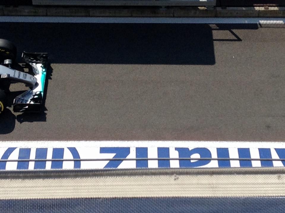 georgebarrow's tweet image. Well done on P1 @lewishamilton you were fast today, but not fast enough to get in my picture! #photofail