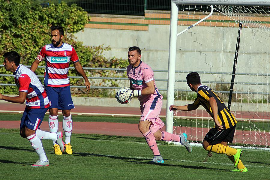 Dimitrievski gathers the ball Dimitrievski gathers the ball