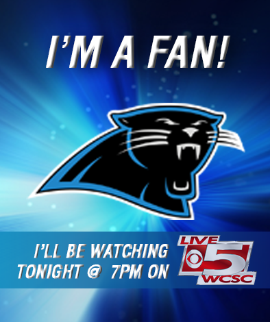Live5News's tweet photo. RETWEET if you're a Panthers fan and will be watching tonight! http://t.co/oA1SHk3S8x