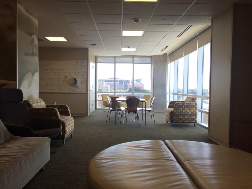 TAMUResLife's tweet photo. View of Kyle Field from one of the many community kitchens and lounges in Hullabaloo! #MyReshall http://t.co/uhs5LC5iQa